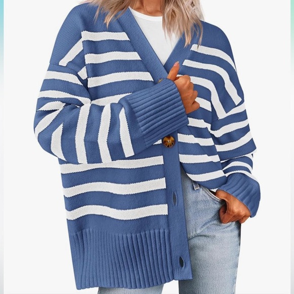 Fashion Bug Tops - NWT Striped Cardigan